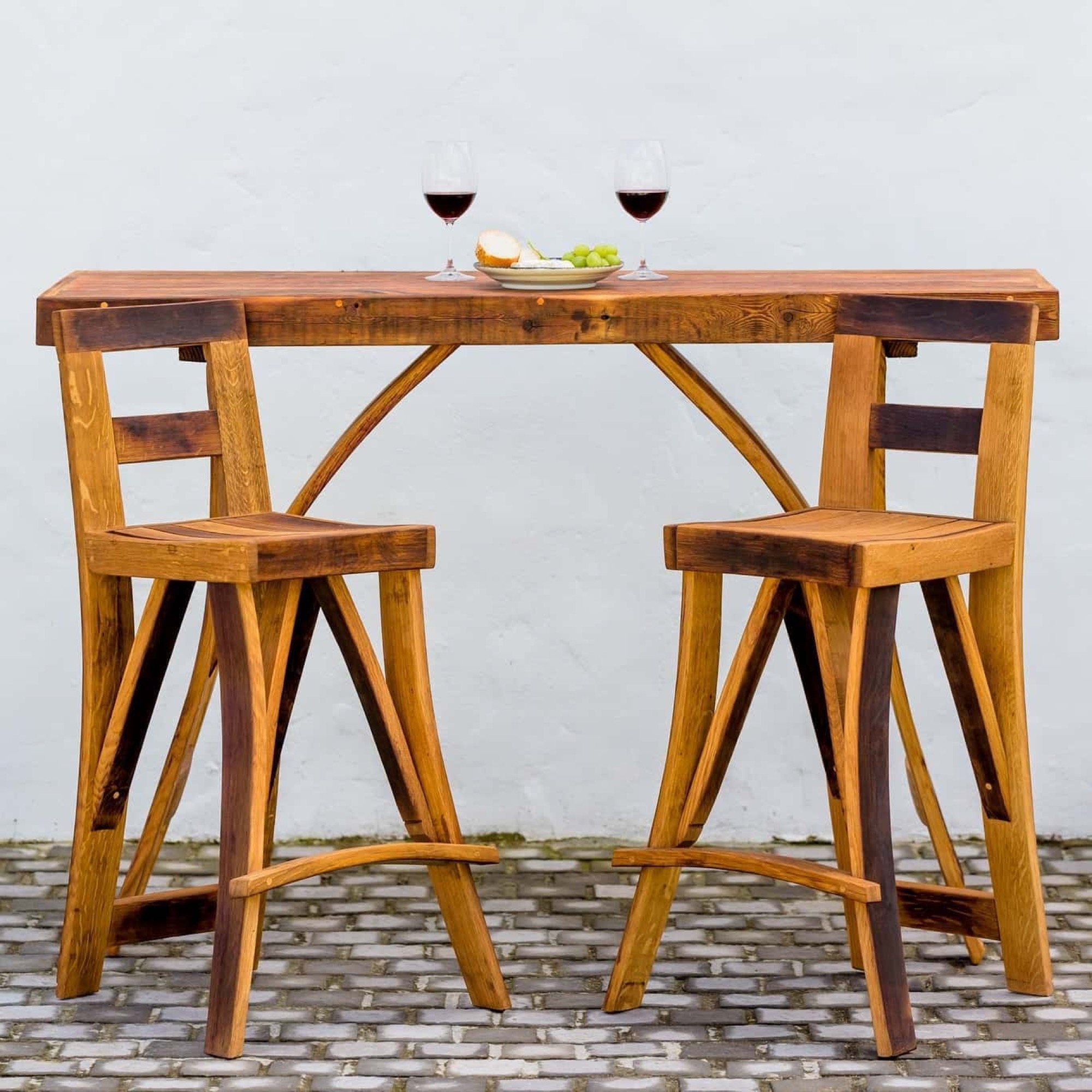 Bar table and stools