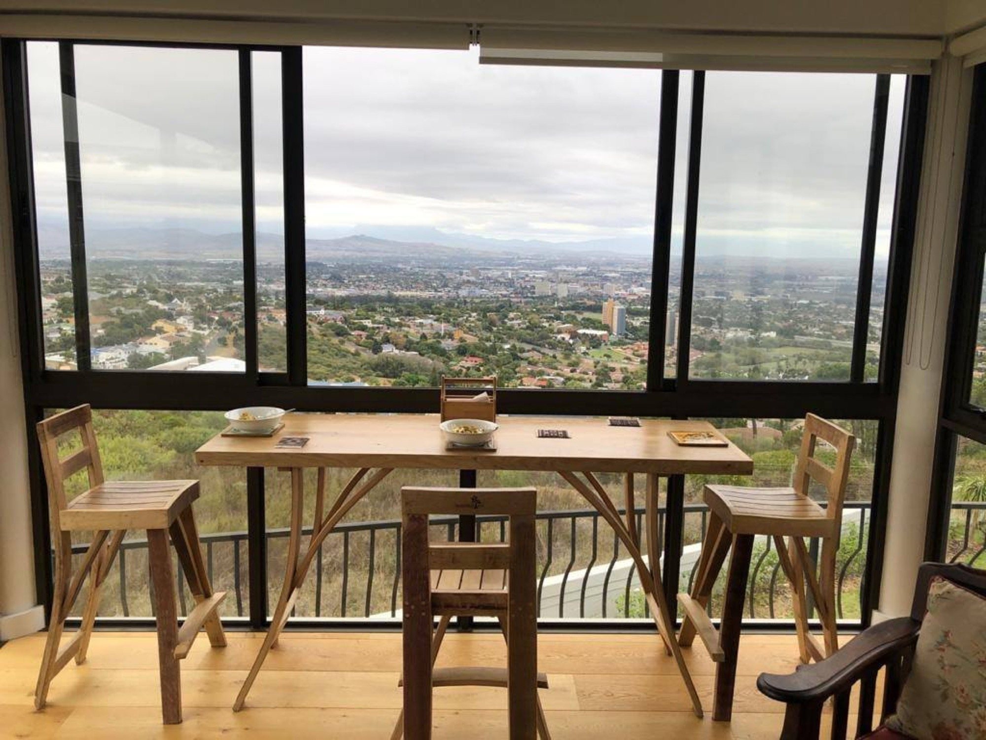 Bar setting with a view