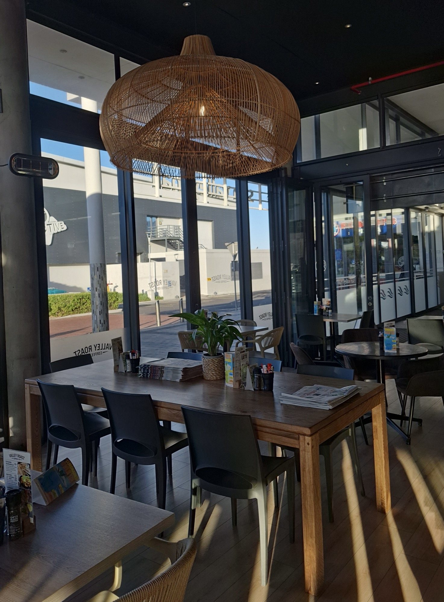 Restaurant interior with timber furniture
